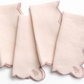 Scalloped Embroidered Napkins | Set of 4