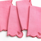 Scalloped Embroidered Napkins | Set of 4