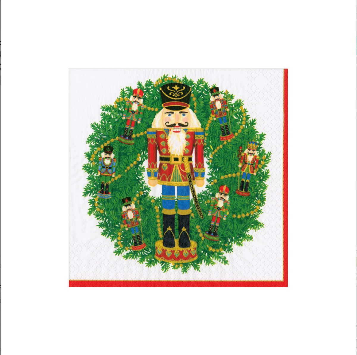 Nutcracker Wreath Napkin