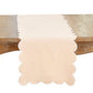 Cotton Scalloped Table Runner
