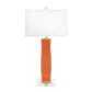 Blair Table Lamp- Orange/Gold  (Base/Harp/Finial only)