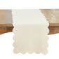 Cotton Scalloped Table Runner