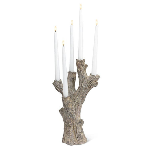 Standing Tree Candelabra-15"H