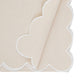 Cotton Scalloped Table Runner