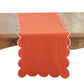 Cotton Scalloped Table Runner