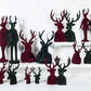 Large Standing Stag-Green