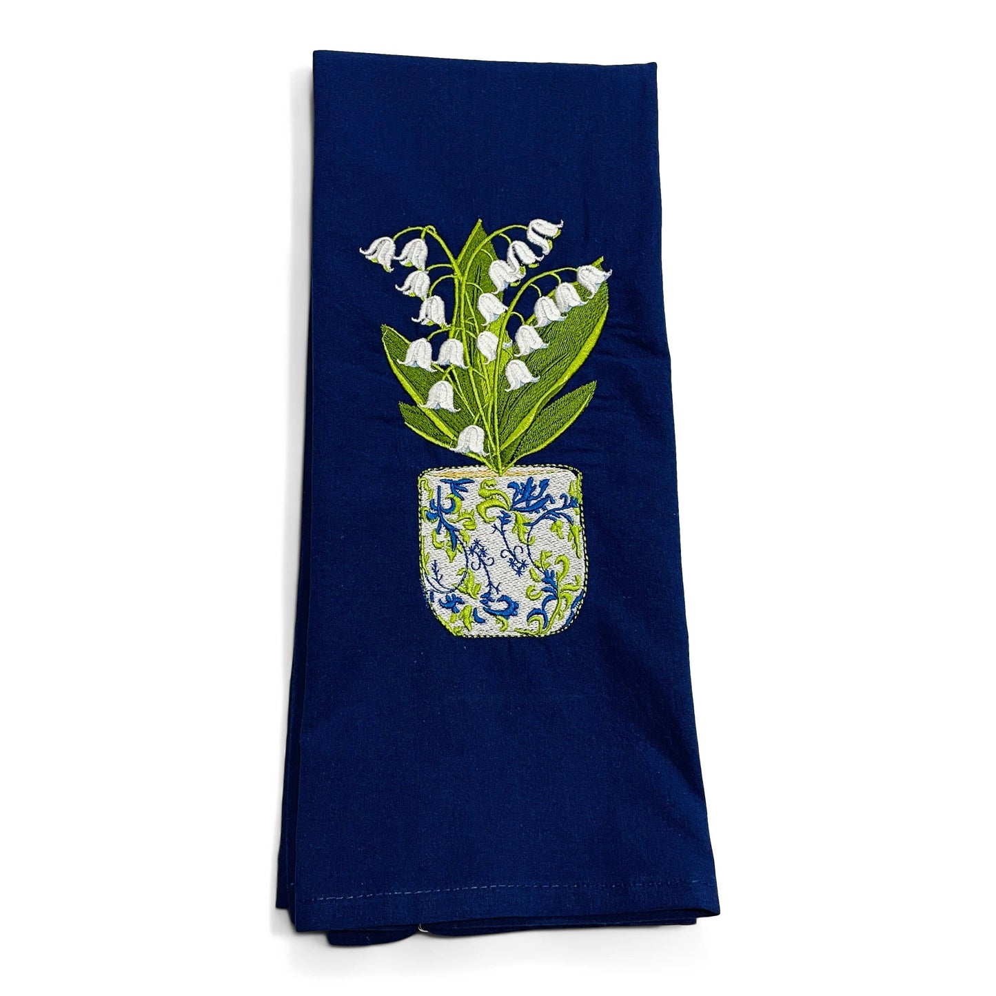 Towel - Lillies of the Valley in Planter Pot