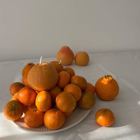 Large Orange Candle