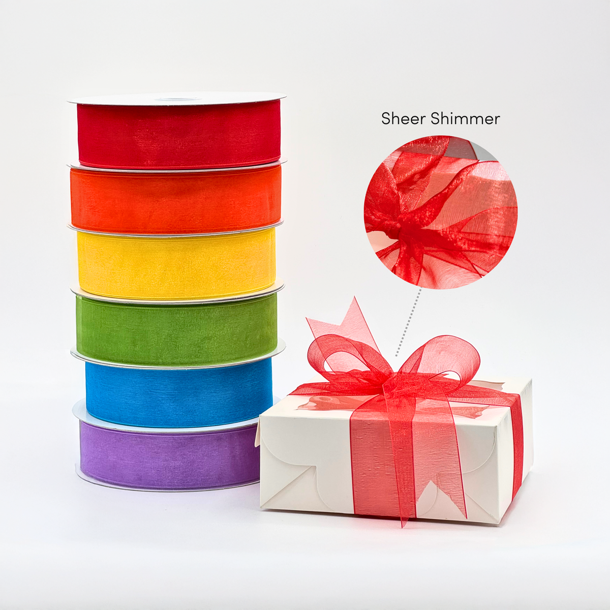 #9 Sheer Organza Ribbon | 100YD Bulk Roll