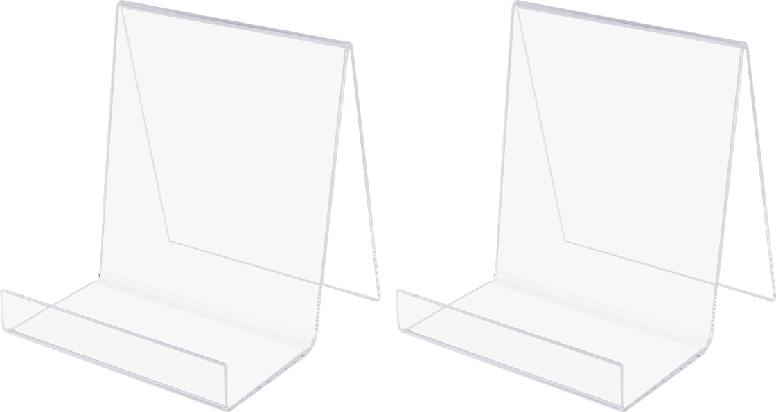5 1/2" x 6" Clear Acrylic Easel - Pack of 3