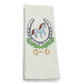 Towel - Horse in Horseshoe with Bit - Grey Shoe