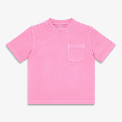 Kids garment-dyed easy pocket tee