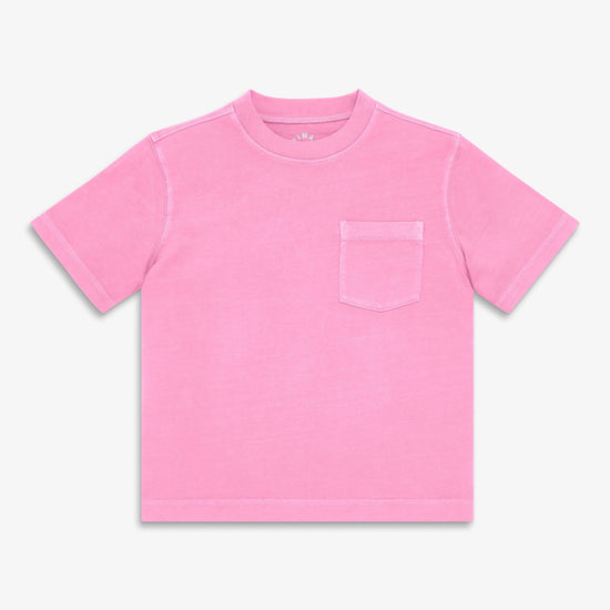 Kids garment-dyed easy pocket tee