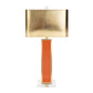 Blair Table Lamp- Orange/Gold  (Base/Harp/Finial only)