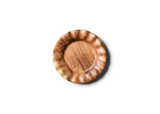 Fundamental Wood Ruffle Salad Plate