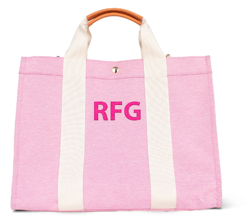 "Taylor" Pink Tote (Personalizable)