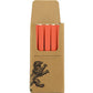 BRITISH COLOUR STANDARD - 25cm / 10'' H Rust Eco Dinner Candles, 25 per pack