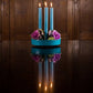 BRITISH COLOUR STANDARD - 25cm / 10'' H Petrol Blue Eco Dinner Candles, 25 per pack