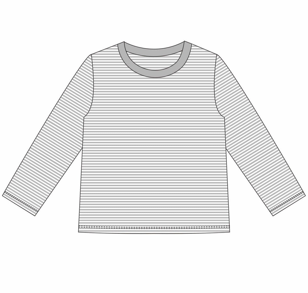 Knit Stripe Long Sleeve Shirt - BOLD Colors