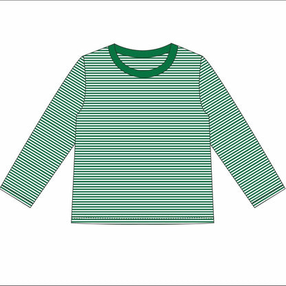 Knit Stripe Long Sleeve Shirt - BOLD Colors