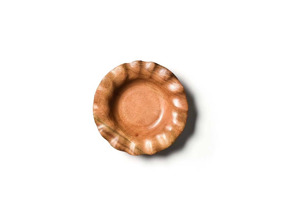 Fundamental Wood Ruffle Small Bowl