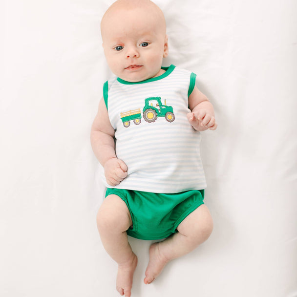 Little Farmer Applique Diaper Cover Set