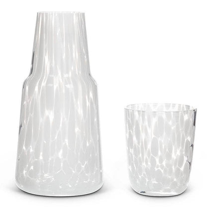 Fused Dots Bedside Carafe & Cup-8.5"H(24oz)