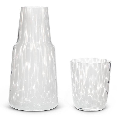 Fused Dots Bedside Carafe & Cup-8.5"H(24oz)